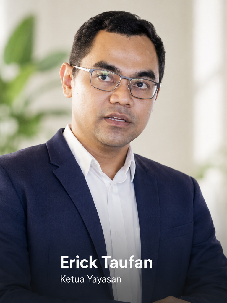 Foto Erick Taufan, Ketua Yayasan Yayasan Inspirasi Anak Nusantara